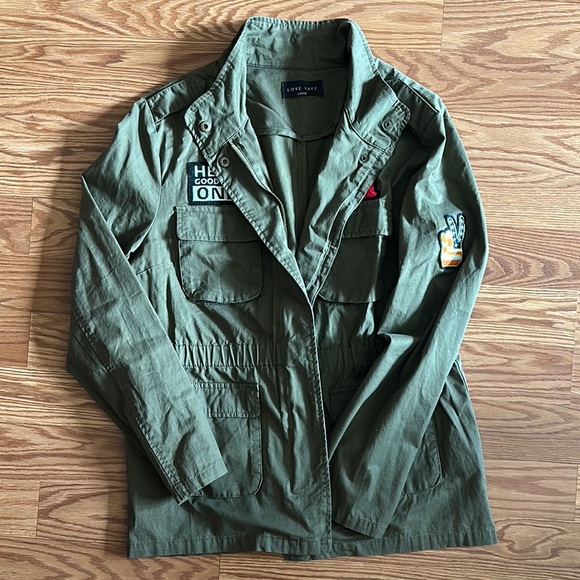 Love Tree Green Utility Jacket - Picture 7 of 7